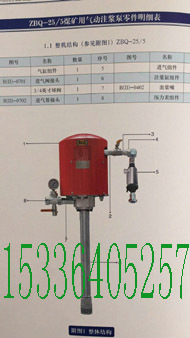 陕西汉中ZBQ-27气动注浆泵ZBQ27气动注浆泵