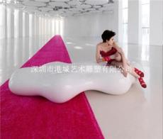 深圳玻璃钢云朵椅雕塑