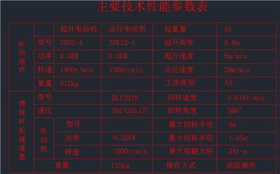 MH5吨电动葫芦门式起重机图纸