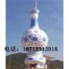 淄博城市广场景观玻璃钢雕塑仿真古花瓶供应