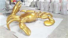 三亚出口台湾仿真玻璃钢螃蟹雕塑