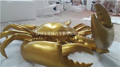 深圳出口玻璃钢螃蟹雕塑