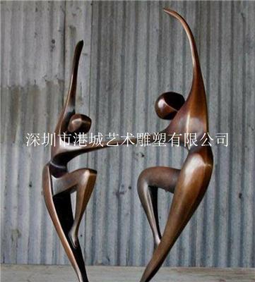 湖南商场美陈装饰玻璃钢抽象人雕塑