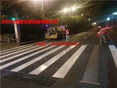 深圳车位划线工程队 消防通道划线人行道划