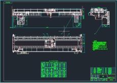 LD1-20TA型电动单梁桥式起重机图纸