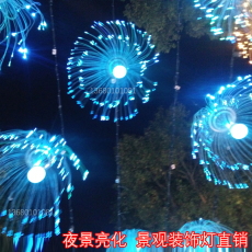 中山生产LED水母灯大型广场节日水母光纤灯