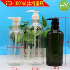 750ml 1000ml沐浴露高檔洗發(fā)水瓶 PET塑料瓶