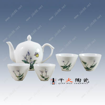 景德镇手绘茶具套装批发 高档茶具图片