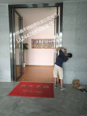 深圳龙华办公室店铺玻璃门指纹密码锁玻璃门