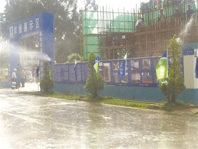 陕西省西安工地围挡喷淋系统塔吊降尘设备