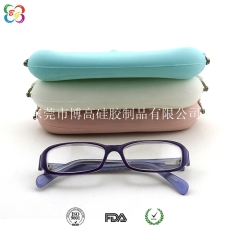 厂家直销小清新硅胶眼镜盒 定制学生眼镜盒
