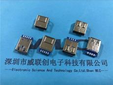 USB 3.0 AF 焊線式母座 成品鍍金GF 帶護套