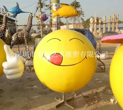深圳商场玻璃钢圆球雕塑