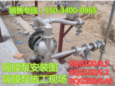 安徽黄山BQG250-0.3威尔顿气动风动隔膜泵
