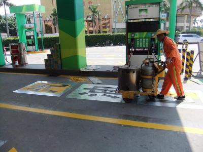 深圳观澜厂区施划消防通道线政府指定施工队