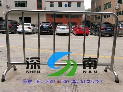 上海地铁不绣钢护栏活动隔离栏铁马护栏厂家