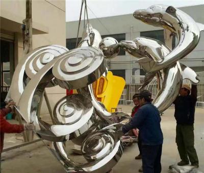 北京金属雕塑景观标识不锈钢雕塑安装厂家