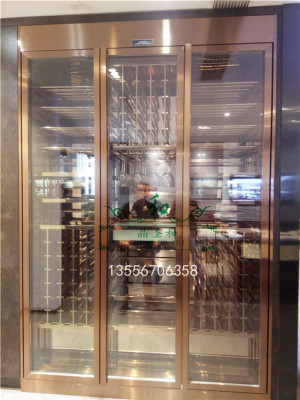 紅酒展示柜不銹鋼定制酒柜