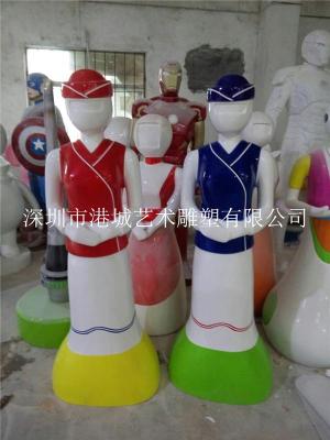 深圳迎宾人玻璃钢机器人外壳雕塑公司