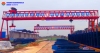 新东方巩义项目两100吨龙门吊试吊成功