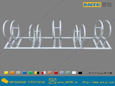 厂家直销 高低错落卡位式自行车停车架