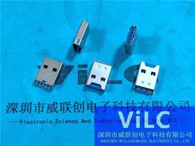 制造-夹板式带TF卡槽USB-3.0公头-OTG二合一