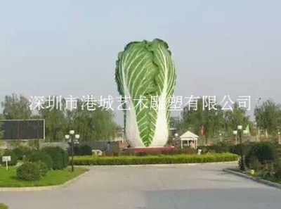农村蔬菜基地装饰玻璃钢上海青雕塑厂家