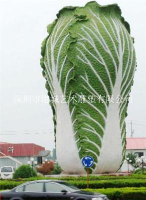 农村蔬菜基地装饰玻璃钢上海青雕塑厂家