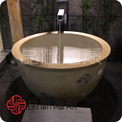 找日式沐浴spa极乐汤陶瓷泡澡缸韩式洗浴缸