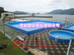河北沧州室外大型支架水池游乐玩具