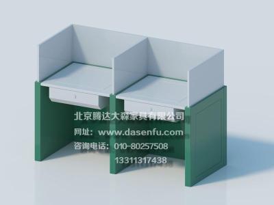 升降屏風翻轉(zhuǎn)電腦桌電教培訓桌考試桌定制