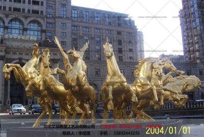 大型铜马订做-动物雕塑-文禄