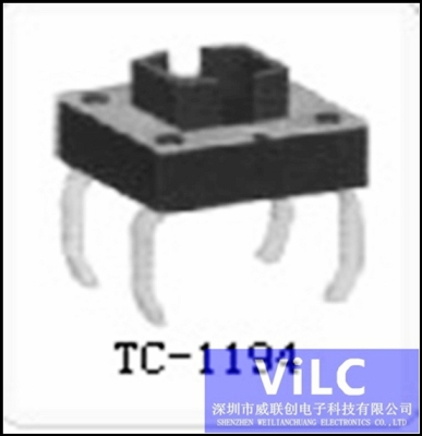 4P插件/TC-1193-带灯槽TC轻触开关/加长P脚
