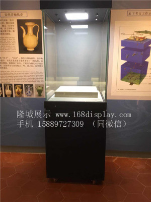 深圳博物馆展示柜制作厂家  古董古玩展示柜