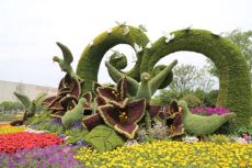 河南郑州景观园林装饰绿雕厂家