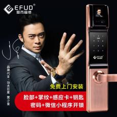 EFUD人脸识别智能锁 手撑识别电子锁 防盗锁