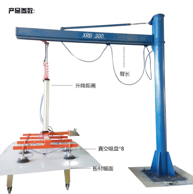 吸石材玻璃铁板上料机真空翻转吸吊机吊具