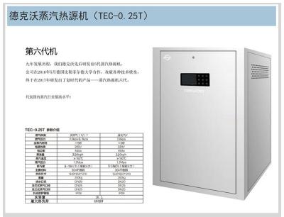 蒸汽热源机0.25吨蒸汽锅炉设备参数