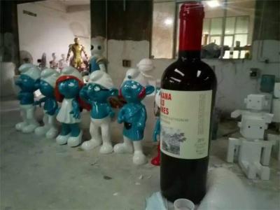 贵州酒坊装饰宣传玻璃钢红酒瓶雕塑模型