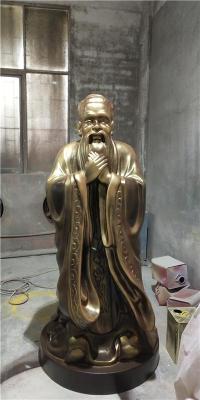 深圳校园广场玻璃钢孔子华佗人像雕塑摆件