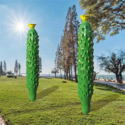 四川生态园蔬菜装饰玻璃钢仿真黄瓜雕塑价格