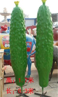 四川生态园蔬菜装饰玻璃钢仿真黄瓜雕塑价格