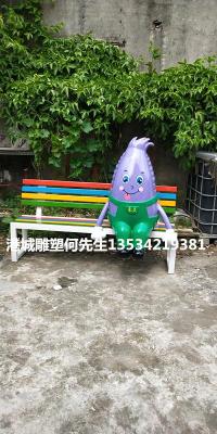 湖北农耕文化玻璃钢卡通玉米休闲椅雕塑价格