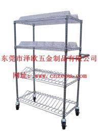 昆明SMT料盤架鍍鉻單雙峰防靜電周轉(zhuǎn)車圖片