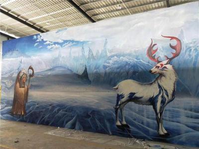 广州墙绘公司最牛的墙绘手绘墙牛蛙天下