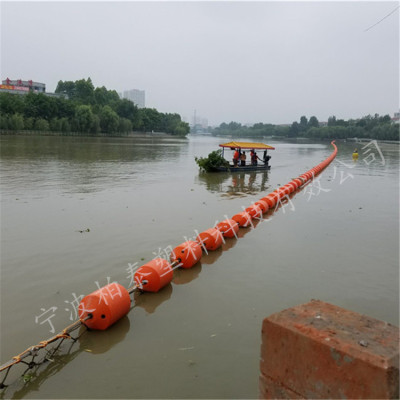 水上拦污塑料浮筒聚乙烯拦污浮排装置