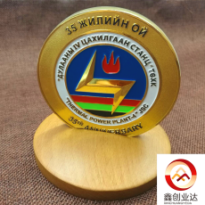 北京锌合金纪念币纪念章厂双色电镀纪念币订