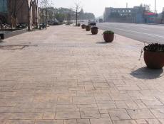 滁州彩色压模地坪市政路面改造