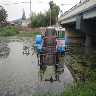 吸水面漂浮植物设备图片 吸取水面杂物船厂