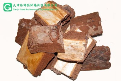 供应松树皮木片火山石滤料填料优质松树皮